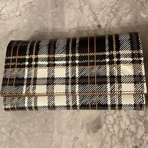 Black/ white plaid Terresa wallet.